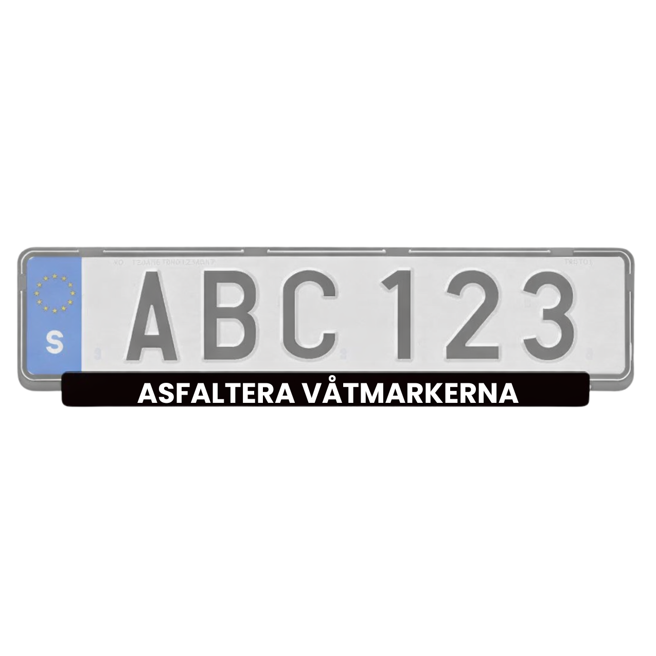 Regskyltslist - Asfaltera Våtmarkerna