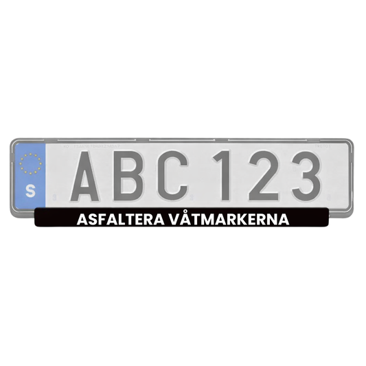 Regskyltslist - Asfaltera Våtmarkerna