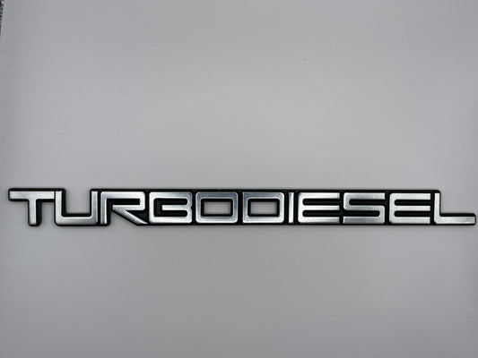 Turbo Diesel Bagage Emblem