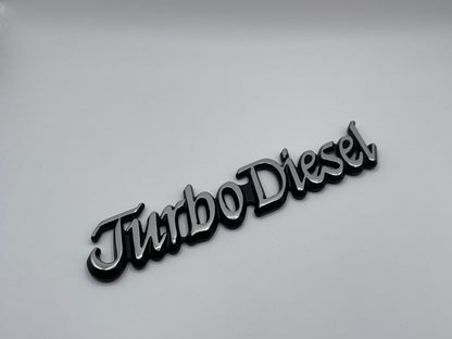 Turbo Diesel Bagage Emblem "Old Style"